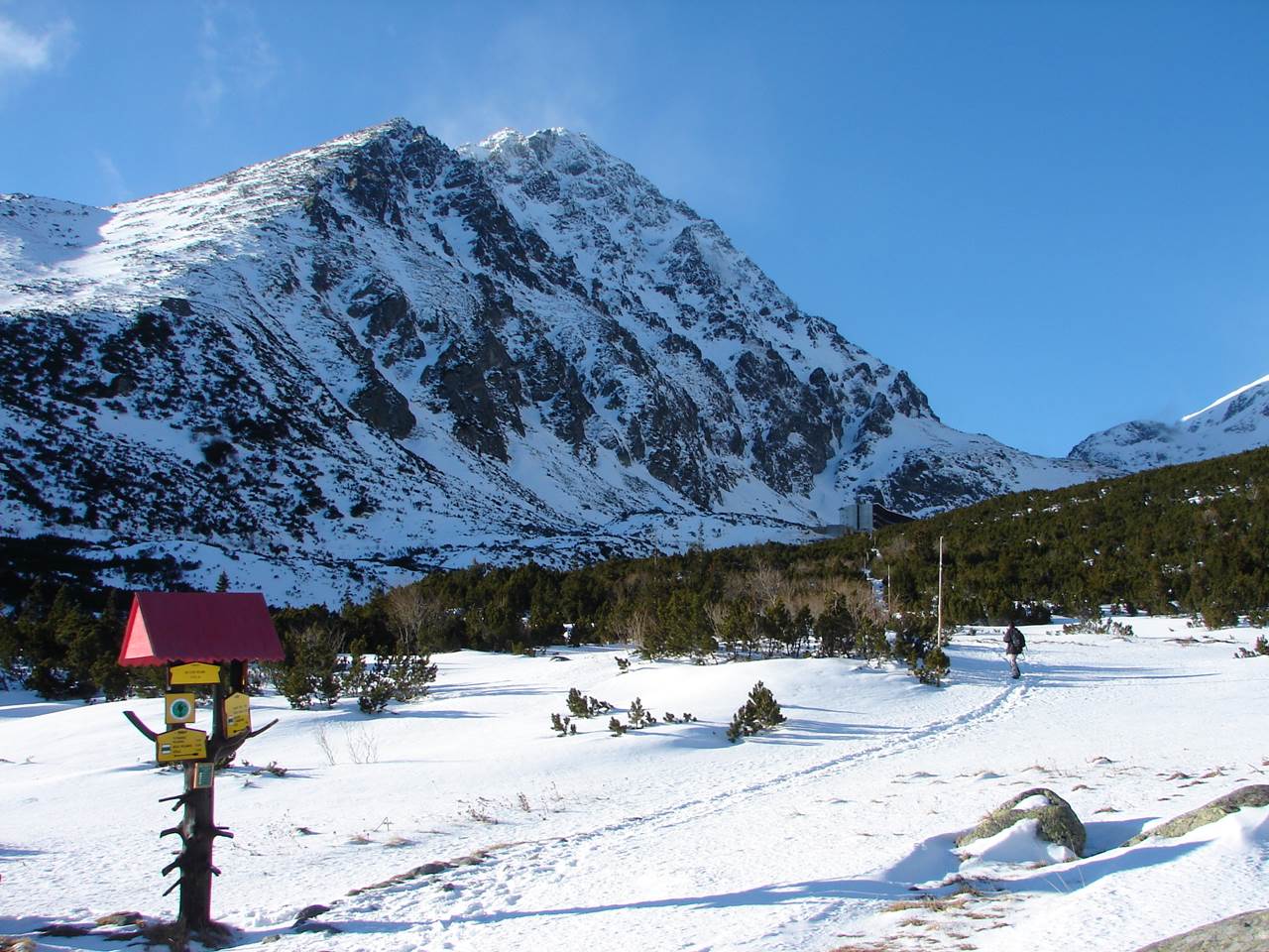 Sikrázóan havas táj Szlovákiában